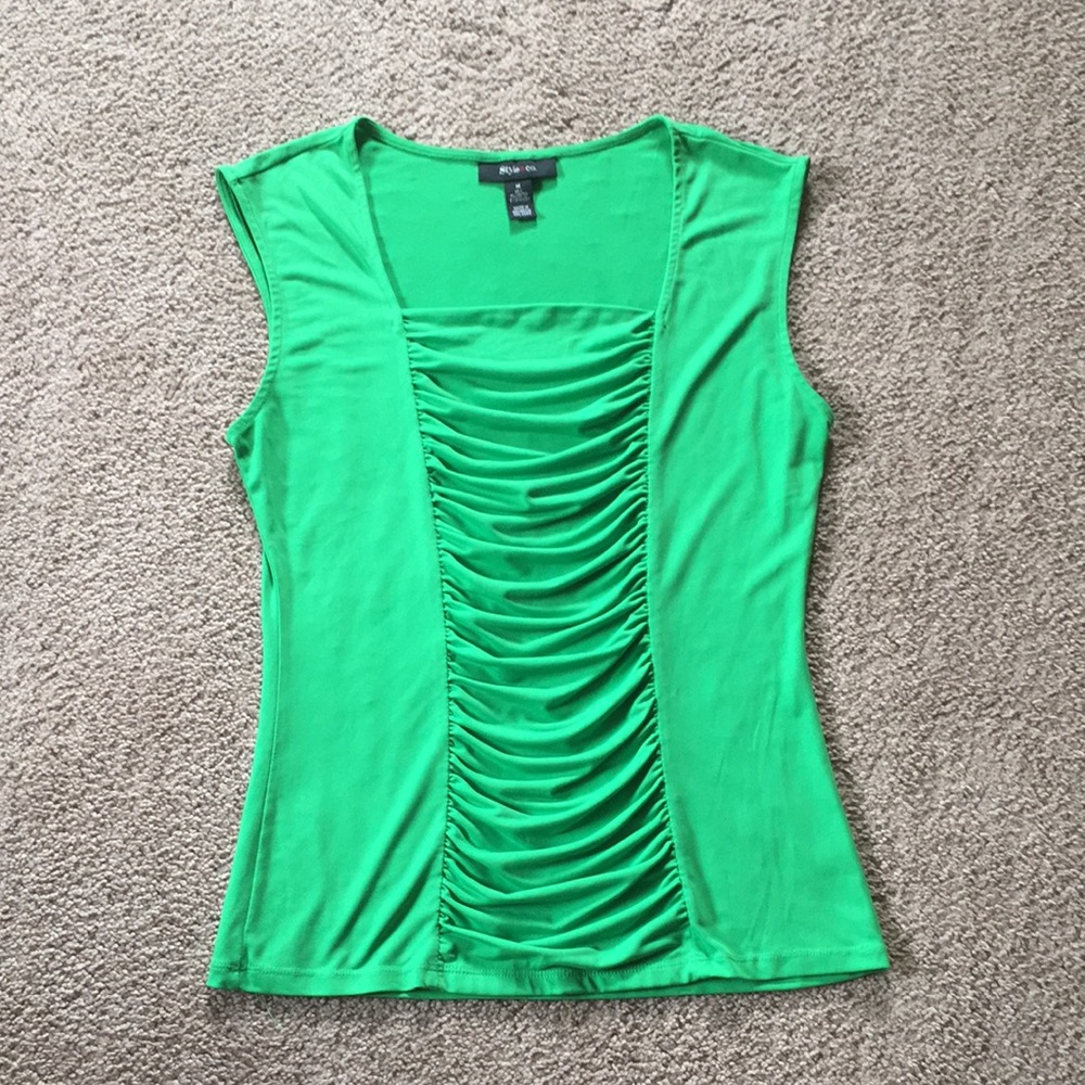 Style and Company size medium green blouse